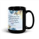 Deuteronomy 6:5 Bible Verse, You shall love Black Glossy Mug