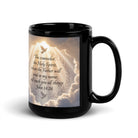 John 14:26 Bible Verse Counselor Black Glossy Mug