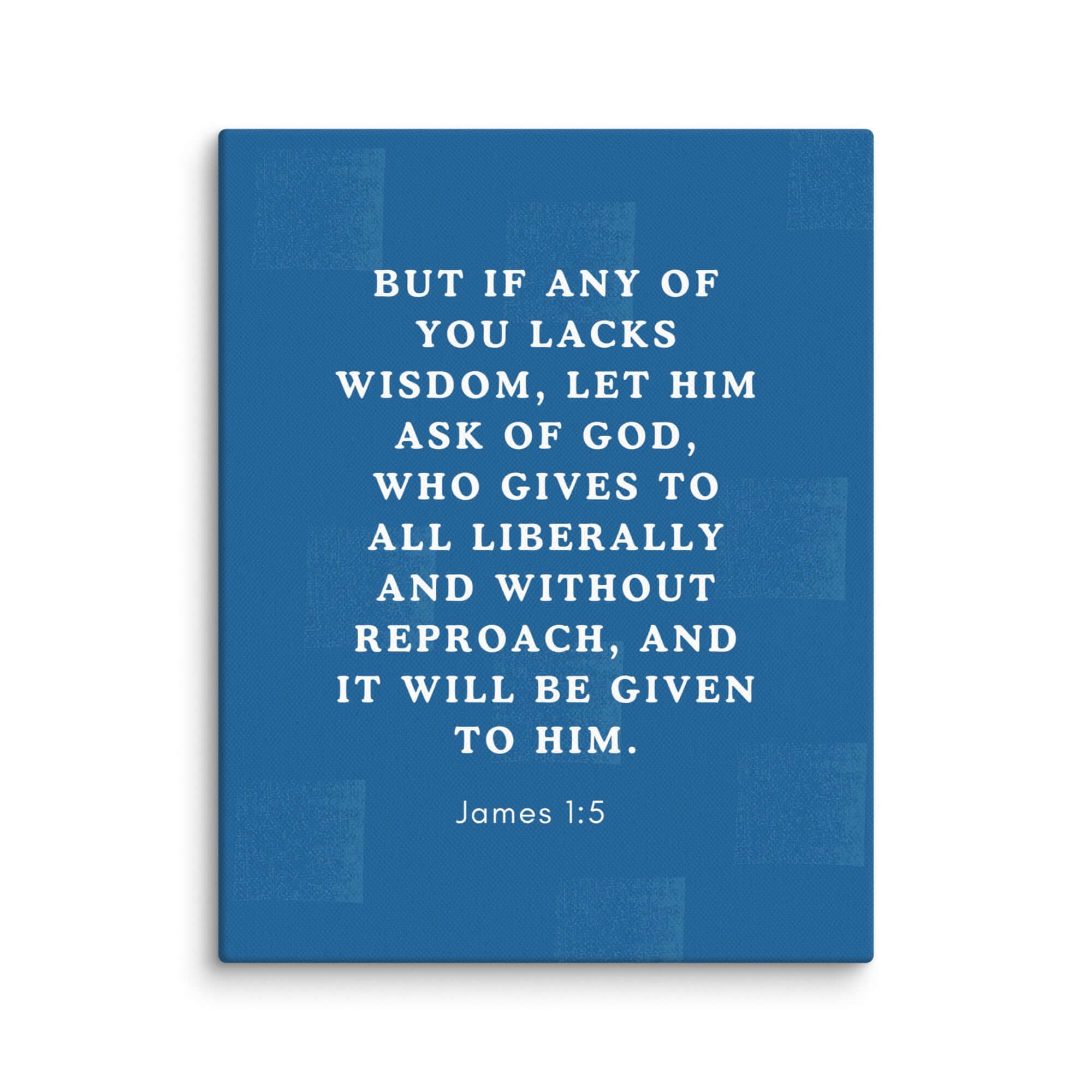 James 1:5 Bible Verse, gives to all Canvas