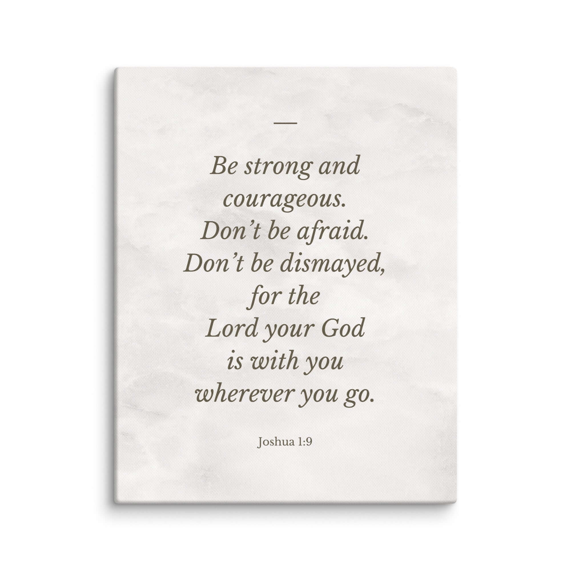 Joshua 1:9 Bible Verse, Be strong Canvas