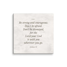 Joshua 1:9 Bible Verse, Be strong Canvas