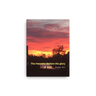 Psalm 19:1 Bible Verse, Sunset Glory Canvas