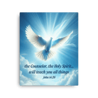 John 14:26 - Bible Verse, Holy Spirit Dove Canvas