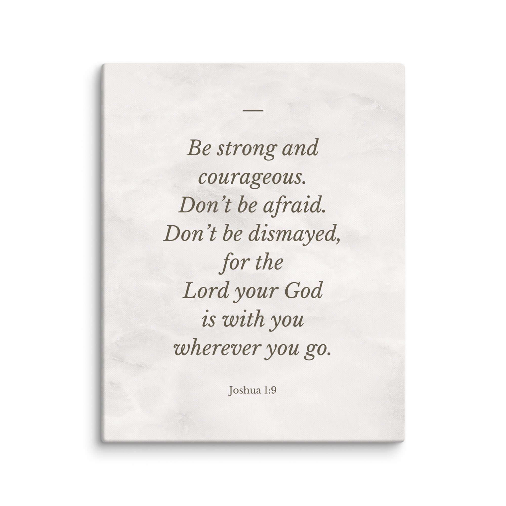 Joshua 1:9 Bible Verse, Be strong Canvas