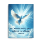 John 14:26 - Bible Verse, Holy Spirit Dove Canvas