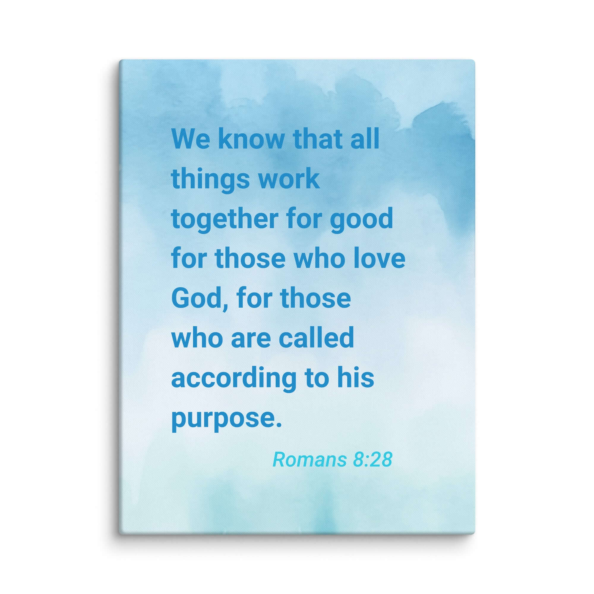 Rom 8:28 - Bible Verse, together for good Canvas