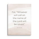 Romans 10:13 Bible Verse, the name Canvas