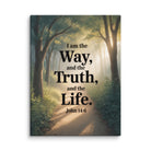 John 14:6 Bible Verse The Life Canvas 18″×24″