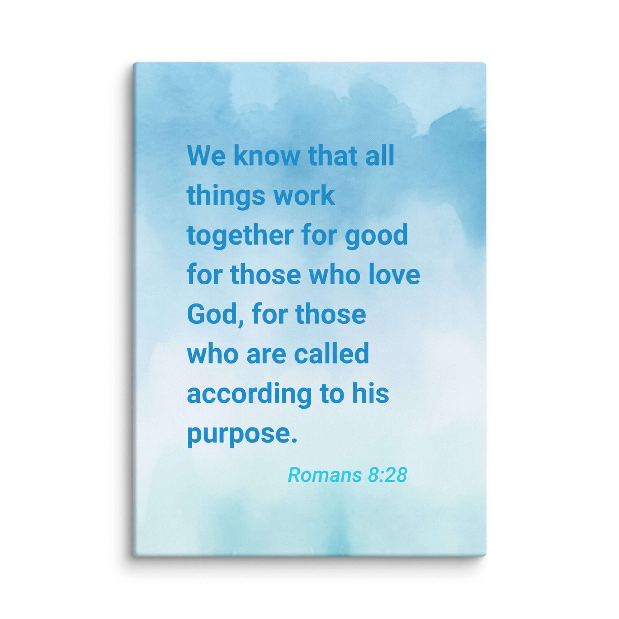 Rom 8:28 - Bible Verse, together for good Canvas