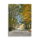 Prov 3:6, Bible Verse, Fall Road Canvas