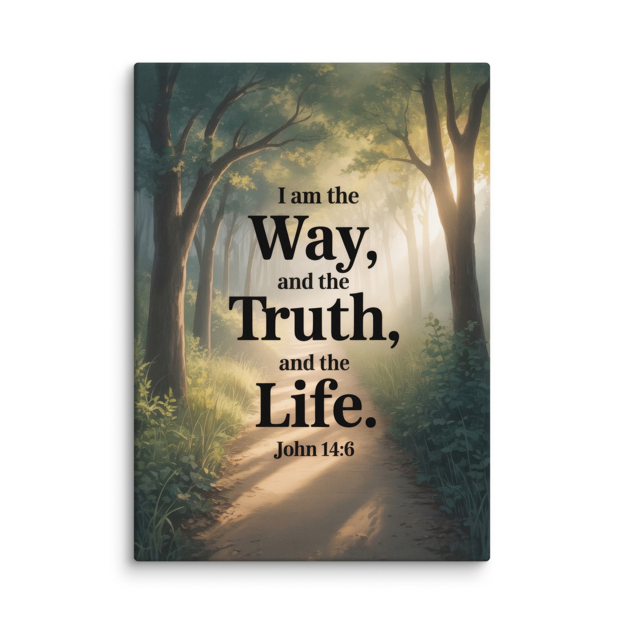 John 14:6 Bible Verse The Life Canvas 20″×28″