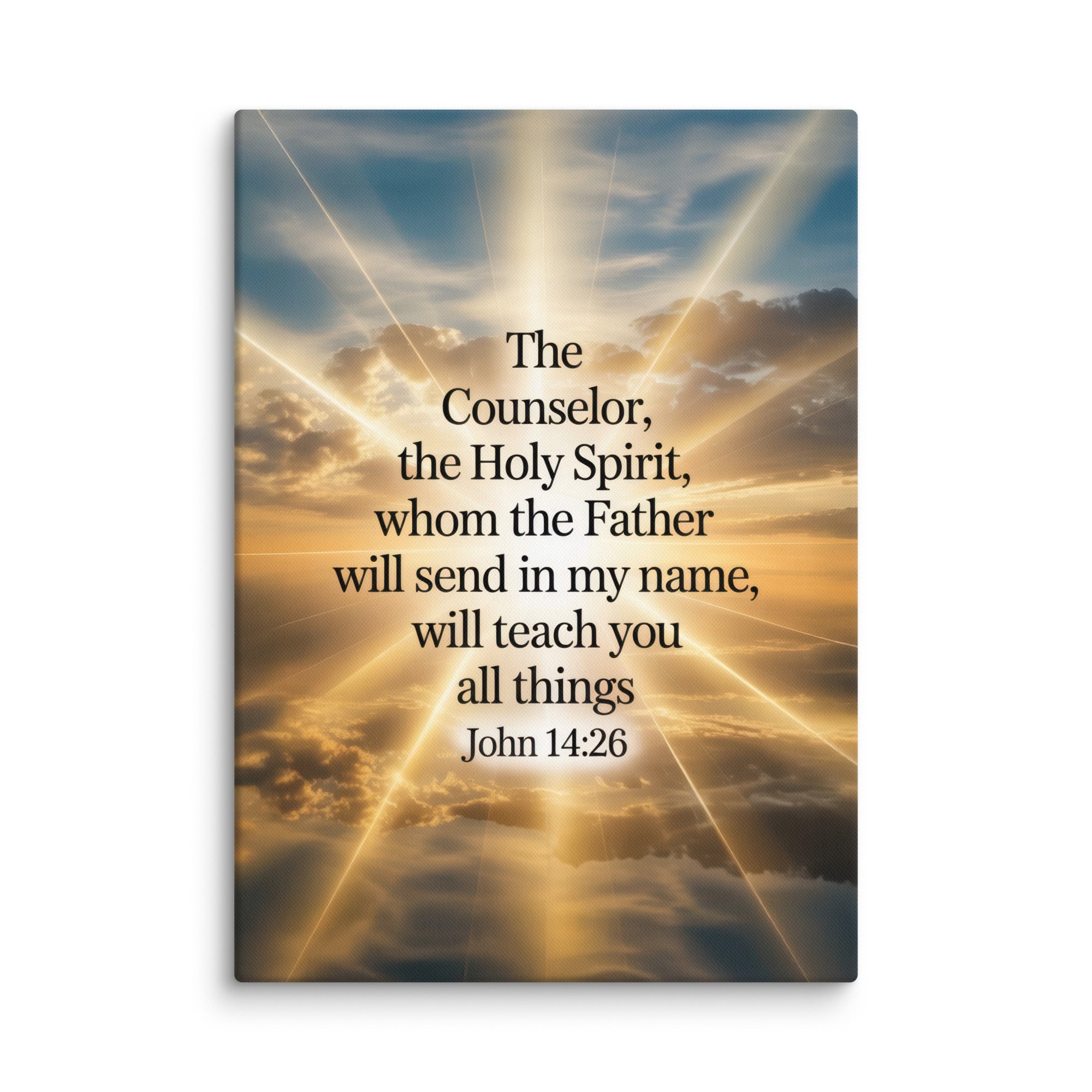 John 14:26 Bible Verse will send Canvas 20″×28″