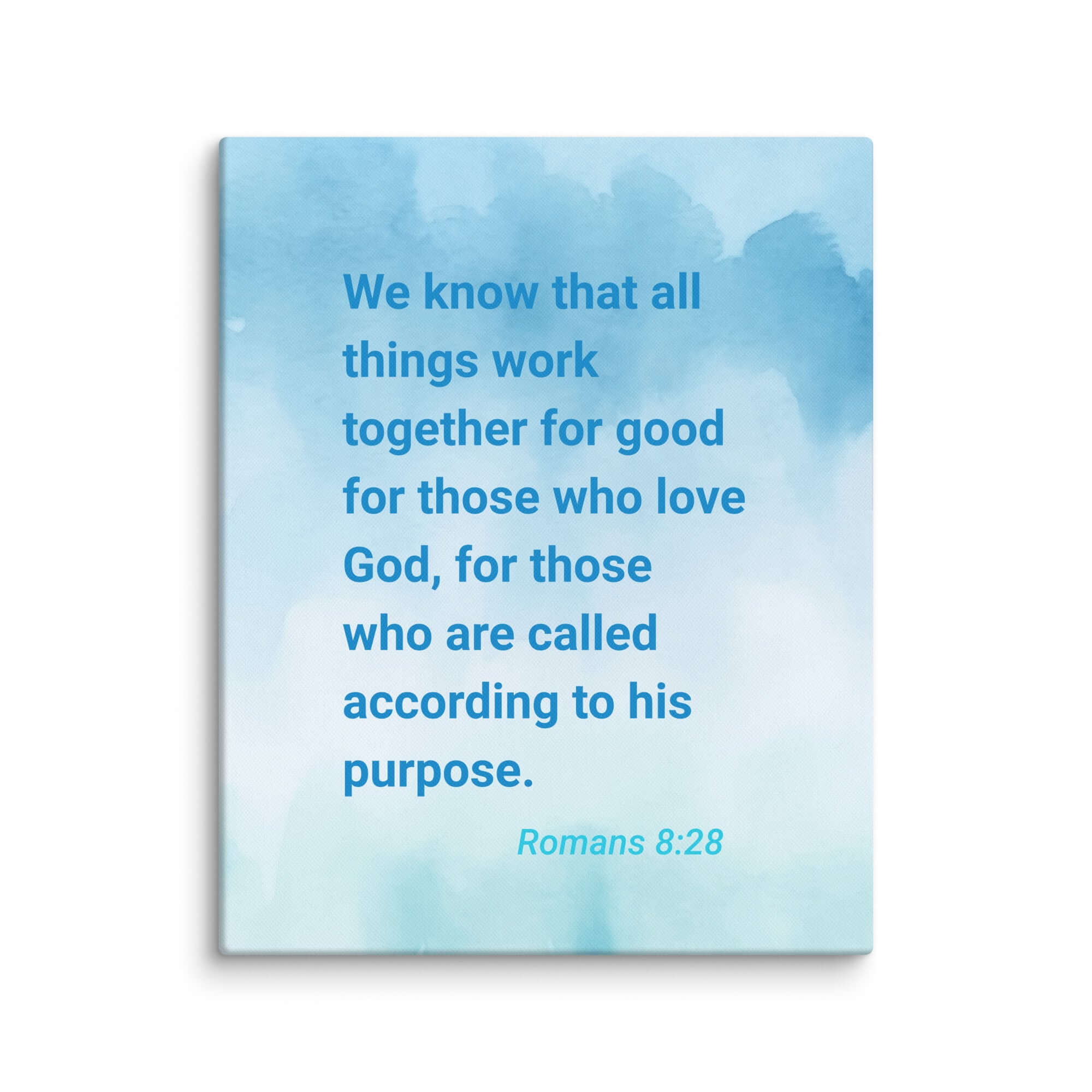 Rom 8:28 - Bible Verse, together for good Canvas