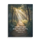 John 14:6 Bible Verse I Am Canvas 24″×32″