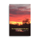 Psalm 19:1 Bible Verse, Sunset Glory Canvas