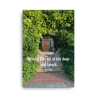 Rev 3:20 Bible Verse, Garden Doorway Canvas