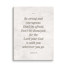 Joshua 1:9 Bible Verse, Be strong Canvas