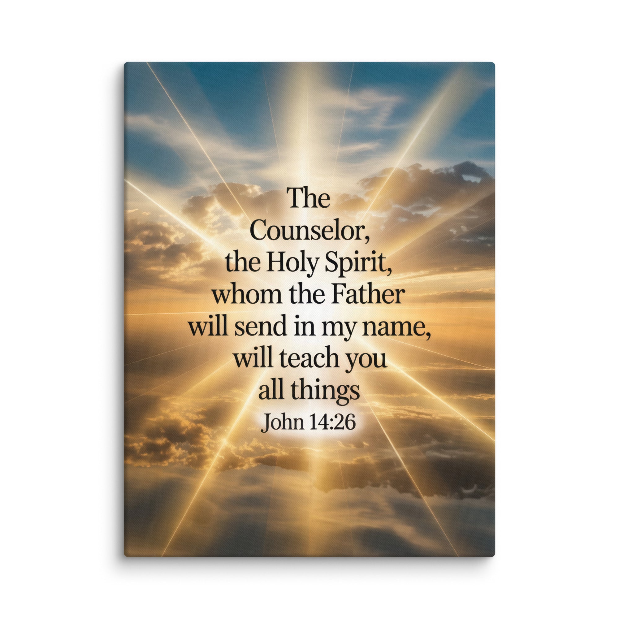 John 14:26 Bible Verse will send Canvas 30″×40″