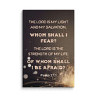 Psalm 27:1 - Bible Verse, The LORD is My Light Canvas