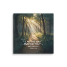 John 14:6 Bible Verse I Am Canvas 37″×37″