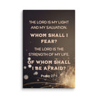 Psalm 27:1 - Bible Verse, The LORD is My Light Canvas