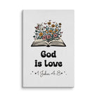 1 John 4:8 - Bible Verse, God is Love Canvas