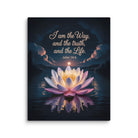 John 14:6 Bible Verse The Way Canvas 8″×10″