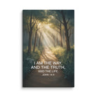 John 14:6 Bible Verse I Am Canvas 8″×12″
