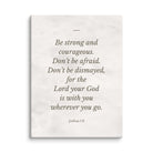 Joshua 1:9 Bible Verse, Be strong Canvas