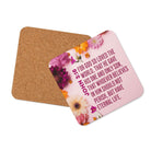 John 3:16 - Bible Verse, For God So Loved Cork-Back Coaster