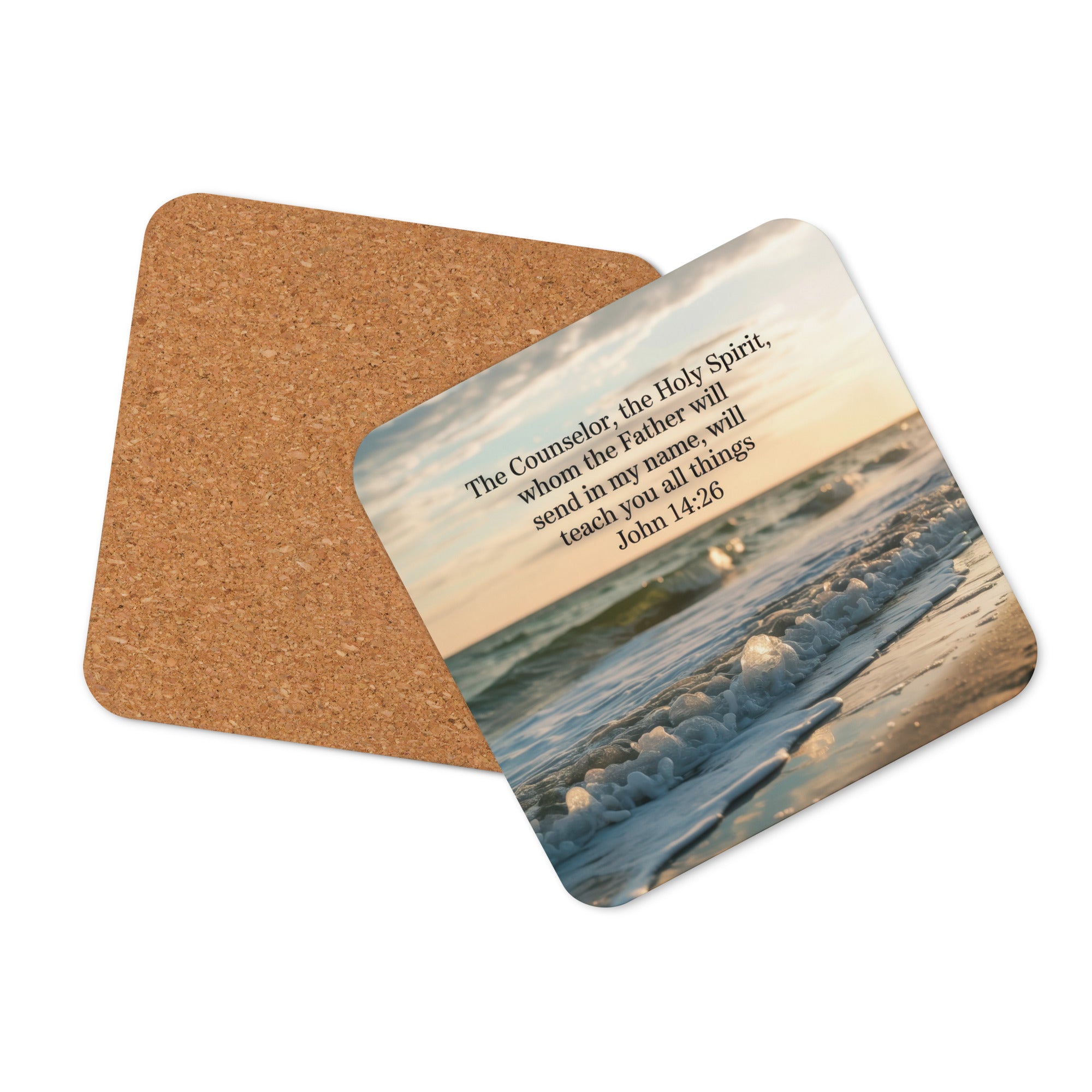 John 14:26 Bible Verse You All Cork-Back Coaster Default Title