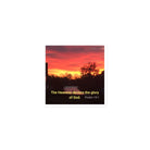 Psalm 19:1 Bible Verse, Sunset Glory Die-Cut Magnet