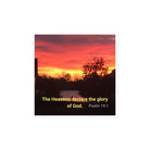 Psalm 19:1 Bible Verse, Sunset Glory Die-Cut Magnet