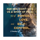2 Tim 1:7 - Bible Verse, Power, Love, Self-Control Die-Cut Magnet