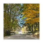 Prov 3:6, Bible Verse, Fall Road Die-Cut Magnet