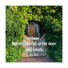 Rev 3:20 Bible Verse, Garden Doorway Die-Cut Magnet