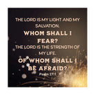 Psalm 27:1 - Bible Verse, The LORD is My Light Die-Cut Magnet