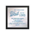 Isaiah 40:31 - Bible Verse, Wings like Eagles Framed Poster