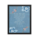 Revelation 21:4 Bible Verse, every tear Enhanced Matte Paper Framed Poster