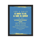 Isaiah 9:6 - Bible Verse, Mighty God Enhanced Matte Paper Framed Poster