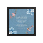 Revelation 21:4 Bible Verse, every tear Enhanced Matte Paper Framed Poster