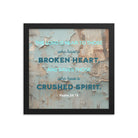 Psalm 34:18 - Bible Verse, The LORD is Near Framed Poster