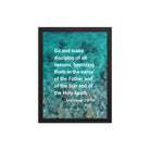 Matt 28:19 - Bible Verse, Make Disciples Enhanced Matte Paper Framed Poster