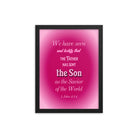 1 John 4:14 - Bible Verse, that the Father Enhanced Matte Paper Framed Poster