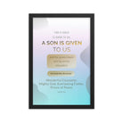 Isaiah 9:6 - Bible Verse, Wonderful Counselor Enhanced Matte Paper Framed Poster