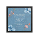 Revelation 21:4 Bible Verse, every tear Enhanced Matte Paper Framed Poster