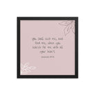 Jeremiah 29:13 - Bible Verse, you search Enhanced Matte Paper Framed Poster