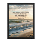 John 14:26 Bible Verse You All Enhanced Matte Paper Framed Poster Black 18″×24″