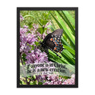 2 Cor. 5:17 Bible Verse, Butterfly Framed Poster