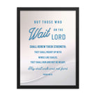 Isaiah 40:31 - Bible Verse, Wings like Eagles Framed Poster